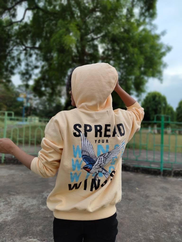 Spread Your Wings Hoodie – Earth Sand Edition