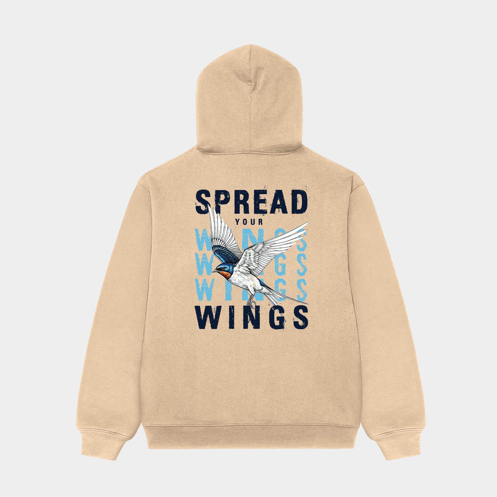 Spread Your Wings Hoodie – Earth Sand Edition