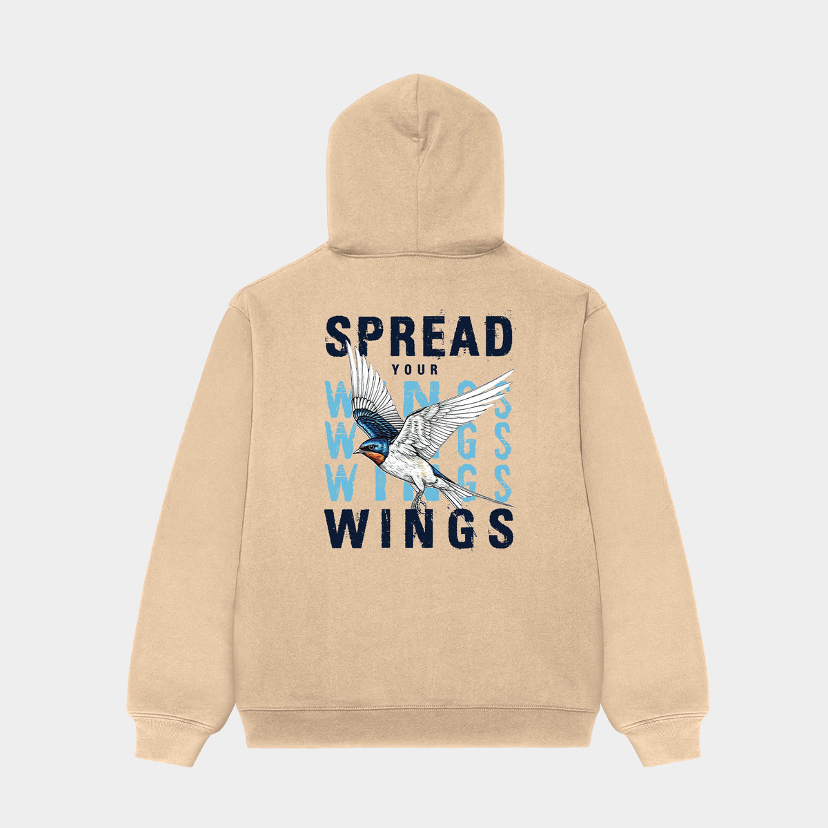 Spread Your Wings Hoodie – Earth Sand Edition